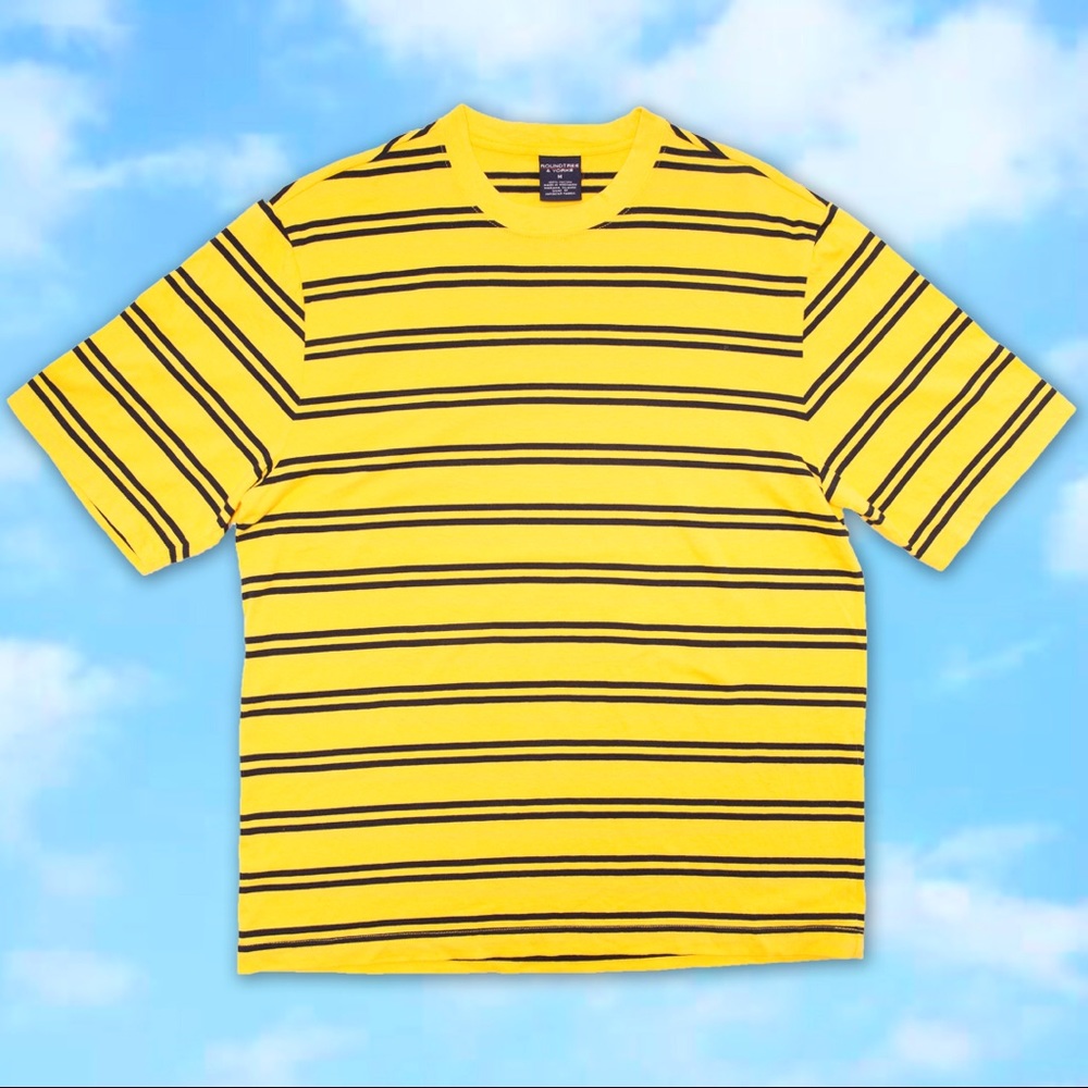 Yellow Striped Men’s Tee ROUNDTREE & YORKE